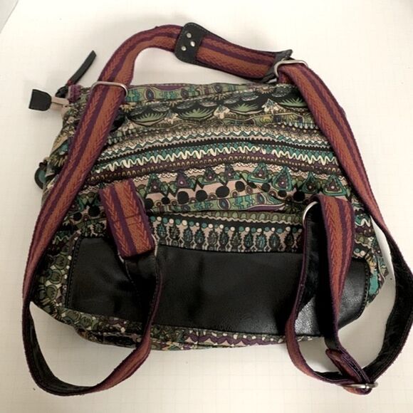 Sakroots Artist Circle Multicolored Boho Convertible Shoulder Bag Backpack - Picture 16 of 16